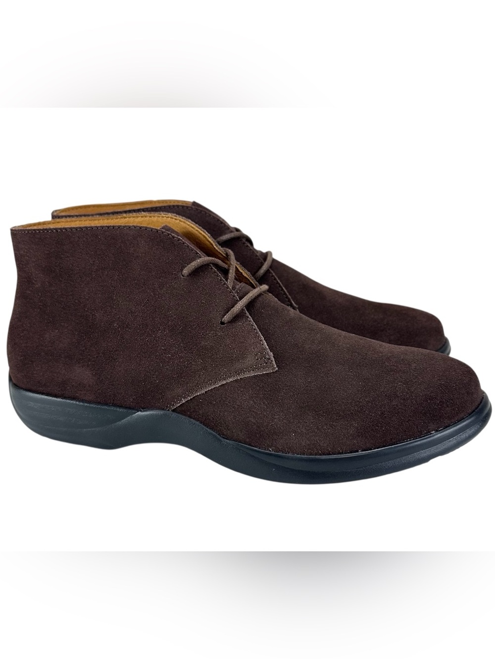 Women’s Brown Suede Ankle Booties - Lace-Up Comfort